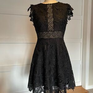 Elegant Black Lace Dress